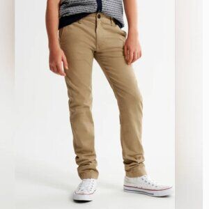 NWT Mens Abercrombie & Fitch Skinny Stretch Chino Khaki 29W 30L